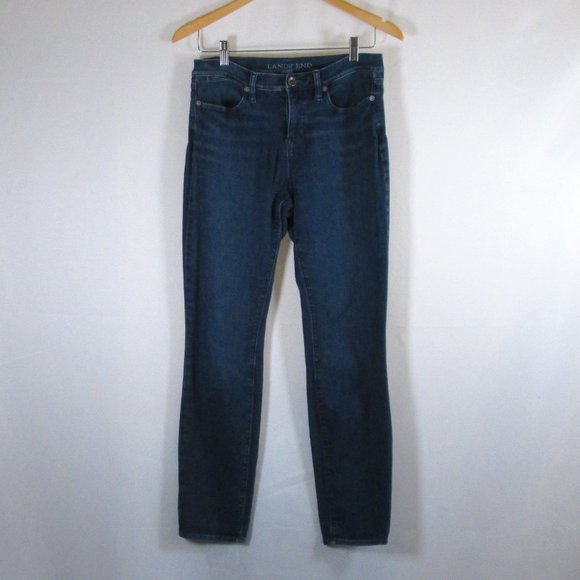 Lands' End Denim - Lands' End Womens Mid-Rise Skinny Blue Jeans Size 6 Pre-owned Good Condi…